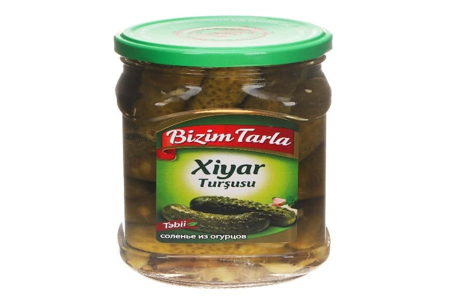 Огурцы соленые «Bizim Tarla» 680 г Азербайджан