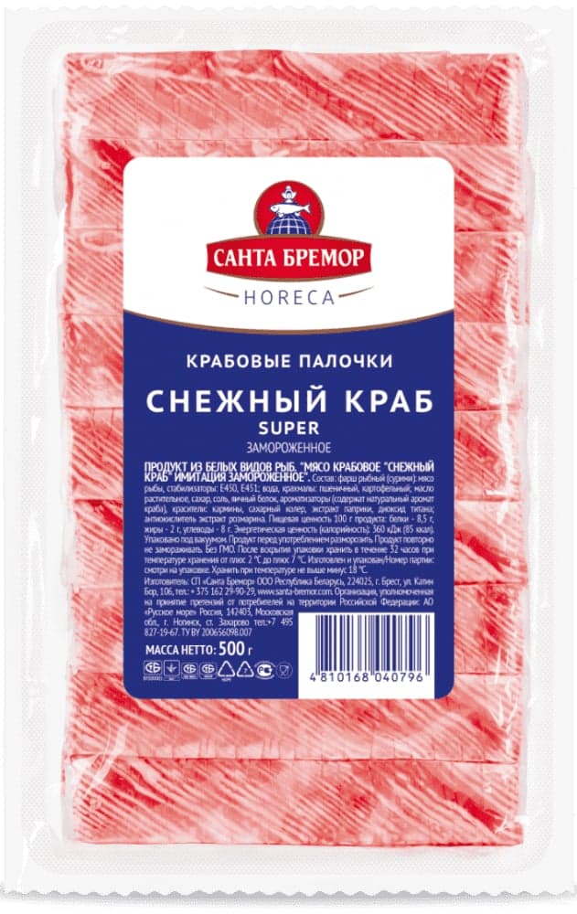 Снежный краб уп.500 г (Санта-бремор)